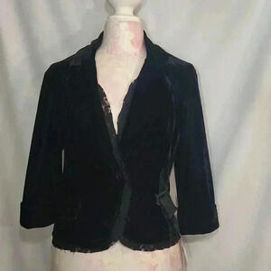 John Paul Richard Velvet and Lace Blazer